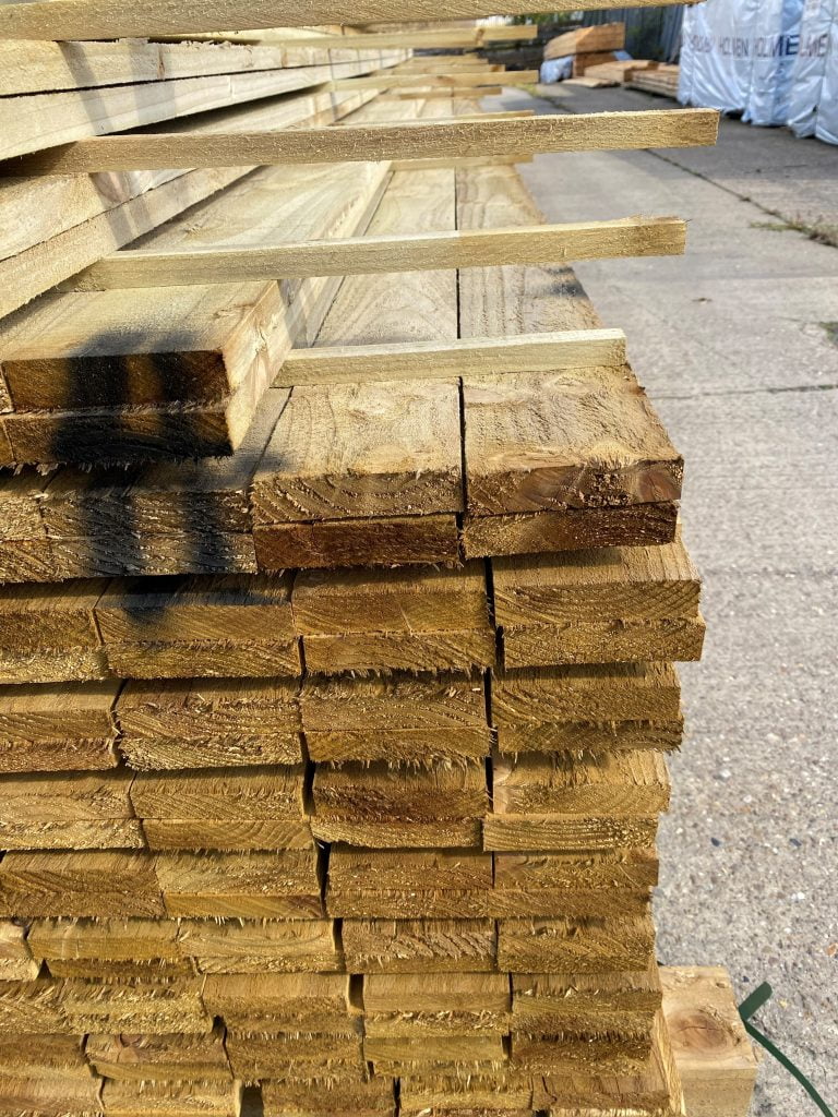 Sawn Carcassing Treated - 22mm x 100mm