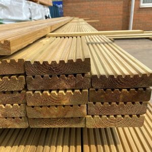 Timber Decking Boards - Treated - 32mm x 125mm
