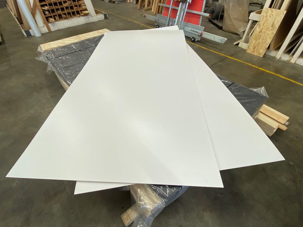 White Faced Hardboard Sheet 2440mm x 1220mm x 3mm Timber