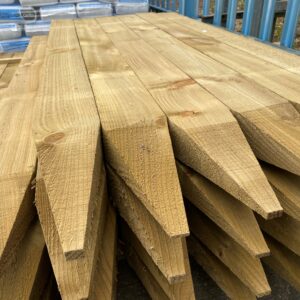 Pointed Timber Fence Post - 75mm x 125mm